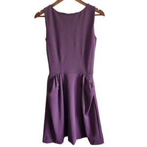 Yves Saint Laurent Dress Womens 4 /36 Vintage Wool Blend Purple Cocktail Dress L